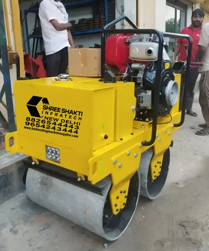 Walk Behind Double Drum Roller front view